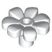 LEGO Weiß Blume mit Squared Blütenblätter (mit Verstärkung) (4367)