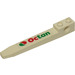 LEGO Wit Forklift Vork met Octan (Links) Sticker (2823)