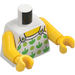 LEGO White Fun at the Beach Girl Minifig Torso (973 / 76382)