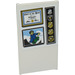 LEGO Weiß Glas for Fenster 1 x 4 x 6 mit Certificate und Polizei Badges Aufkleber (6202)