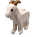 LEGO White Goat with Dark Tan Horns