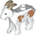 LEGO blanc Goat avec Dark Tan Horns et Dark Flesh Spots (96089)