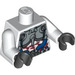 LEGO Wit Ha-ya-to Torso (Zilver Armor) (973 / 76382)