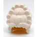 LEGO Weiß Haar mit Tall Rococo Wig mit Curled Rolls (2517)