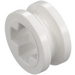 LEGO White Half Bushing (32123 / 42136)