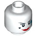 LEGO White Harley Quinn Minifigure Head (Recessed Solid Stud) (3626 / 47627)