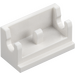 LEGO White Hinge 1 x 2 Base (3937)