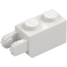 LEGO White Hinge Brick 1 x 2 Locking with 2 Fingers (Vertical End) (30365 / 54671)