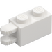 LEGO White Hinge Brick 1 x 2 Locking with Dual Finger on End Horizontal (30540 / 54672)