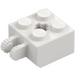 LEGO White Hinge Brick 2 x 2 Locking with Axlehole and Dual Finger (40902 / 53029)