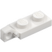 LEGO Blanc Charnière assiette 1 x 2 Verrouillage avec Single Finger sur Fin Verticale avec rainure inférieure (44301)