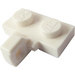 LEGO White Hinge Plate 1 x 2 with Vertical Locking Stub without Bottom Groove (44567)