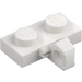 LEGO White Hinge Plate 1 x 2 with Vertical Locking Stub without Bottom Groove (44567 / 49716)