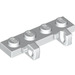 LEGO White Hinge Plate 1 x 4 Locking with Two Stubs (44568 / 51483)