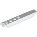 LEGO White Hinge Plate 1 x 8 with Angled Side Extensions (Round Plate Underneath) (14137 / 30407)