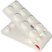 LEGO White Hinge Plate 2 x 4 Assembly (3149 / 73098)