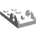 LEGO White Hinge Plate 2 x 4 - Female (3597)