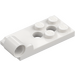 LEGO White Hinge Plate Bottom 2 x 4 with 4 Studs and 2 Pin Holes (43056)