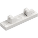 LEGO White Hinge Tile 1 x 4 Locking with 2 Single Stubs on Top (44822 / 95120)