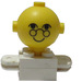 LEGO White Homemaker Figure with Yellow Head and Glasses