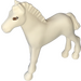 LEGO White Horse - Foal with Brown Eyes and Eyelashes (6193)