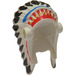 LEGO Blanc Indian Coiffure avec Colored Plumes (30138)