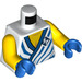 LEGO White Jay - Legacy with White Tunic with Blue Trim and Stripes Minifig Torso (973 / 76382)