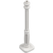 LEGO Blanc Lampadaire 2 x 2 x 7 avec 4 rainures de base (11062)