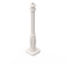 LEGO White Lamp Post 2 x 2 x 7 with 6 Base Grooves (2039)