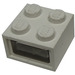 LEGO Wit Light Steen 2 x 2, 12V met 2 plug Gaten (Gladde transparante lens)