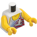 LEGO White Marina Wind Surfer Torso (973 / 76382)