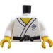 LEGO White Martial Arts Boy Minifig Torso (973)