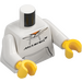 LEGO White McLaren Race Driver Minifig Torso (973 / 76382)