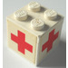 LEGO Weiß Medical Sign Stickered Assembly