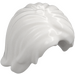 LEGO White Mid-Length Tousled Hair with Center Parting (8281 / 88283)