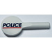 LEGO White Minifig Signal Holder with &#039;Police&#039; (3900)