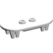 LEGO White Minifig Skateboard with Four Wheel Clips (42511 / 88422)