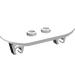 LEGO blanc Minifig planche à roulette avec Deux Roue Clips (45917)