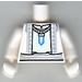 LEGO White Minifig Torso Assembly Robe with Crystal Pendant (973)