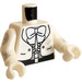 LEGO White Minifig Torso Ernesto de la Cruz with Silver Design (973 / 76382)