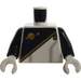 LEGO White Minifig Torso with Black Futuron Decoration and &#039;Police&#039; on Back (973)