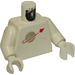 LEGO Bianco Minifigure Busto con Classic Spazio logo (973)