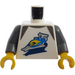 LEGO White Minifig Torso with Space ship (973 / 76382)