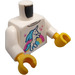 LEGO Bílá Minifigurka Trup s Unicorn a Rainbow (973 / 76382)