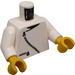 LEGO White Minifig Torso with Zippered Jacket (973)