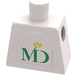 LEGO blanc Minifig Torse sans bras avec MD Foods logo Autocollant (973)