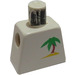 LEGO White Minifig Torso without Arms with Paradisa Palm Tree in Sand Pattern (973)