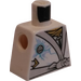 LEGO Weiß Minifig Torso ohne Arme mit Silber Sash und Ice Power Logo (973)