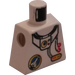 LEGO White Minifig Torso without Arms with Space Port Logo, Hoses, and Helmet Neck (973)