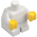 LEGO Weiß Minifigur Baby Körper mit Gelb Hände (25128)